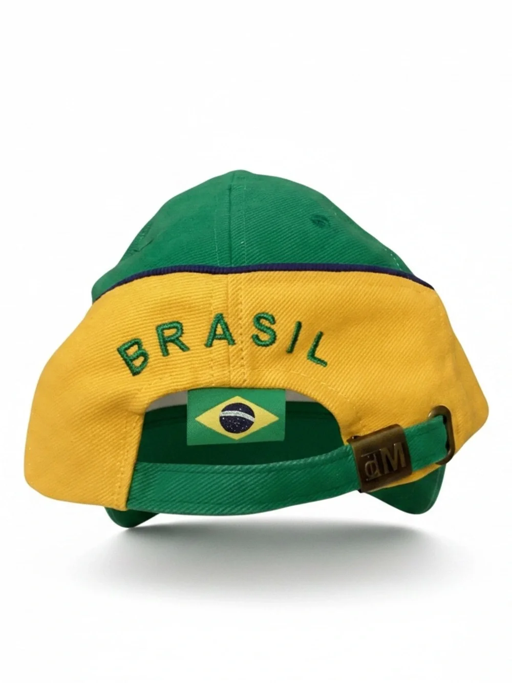 Brasil Embroidered Flag Baseball Cap - Green/Blue/Yellow